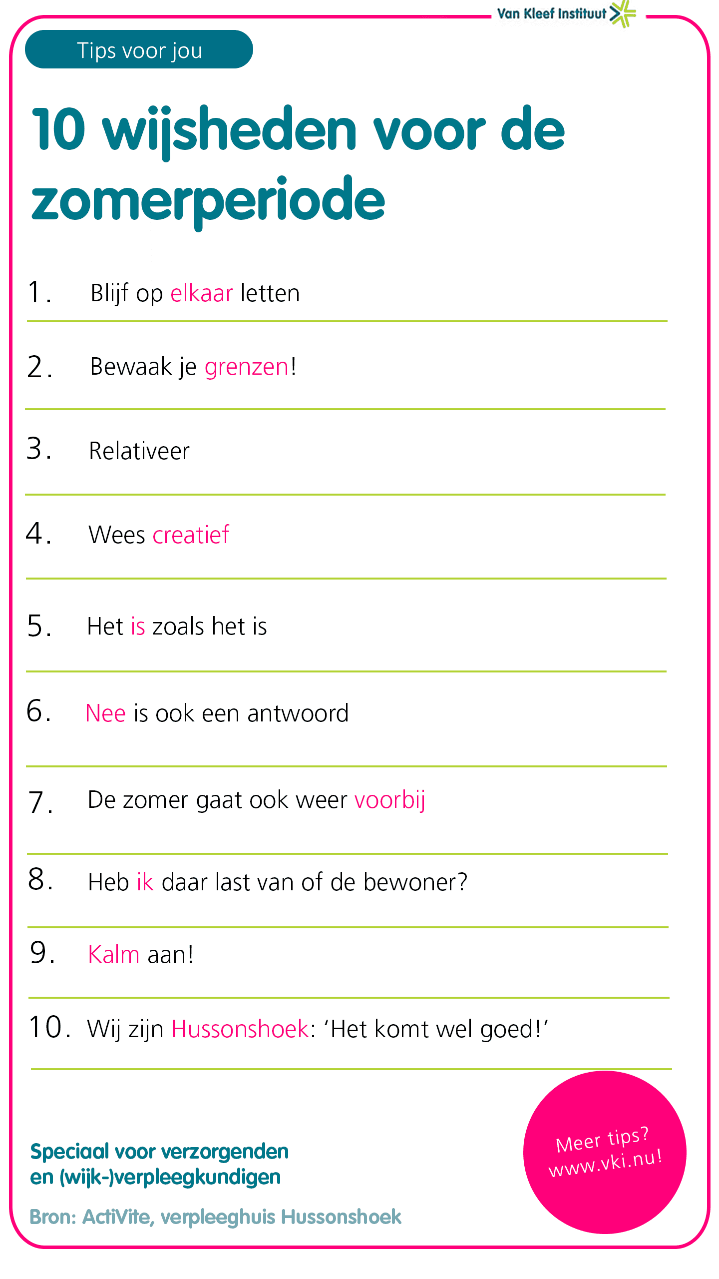 zomer-wijsheden